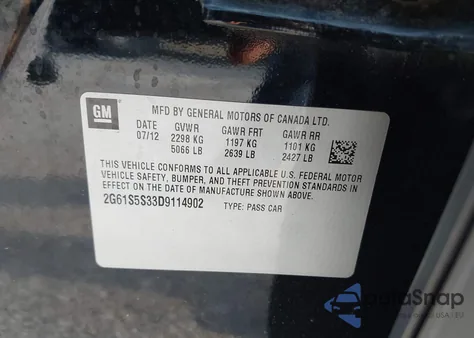 2013 Cadillac Xts Premium from USA, damaged, VIN 2G61S5S33D9114902